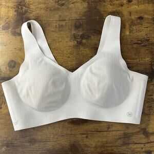 Honeylove Soft Form Bra Womens Large White Wire Free Comfort Soft Padded